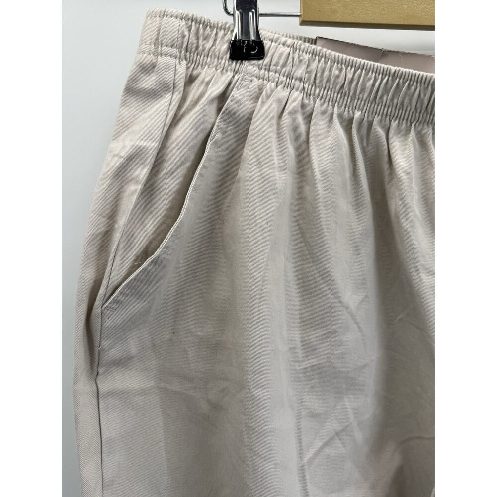 White Stag Women XL Beige Pull On Shorts Elastic Waist Casual Cotton NWOT Flawed - Picture 6 of 8